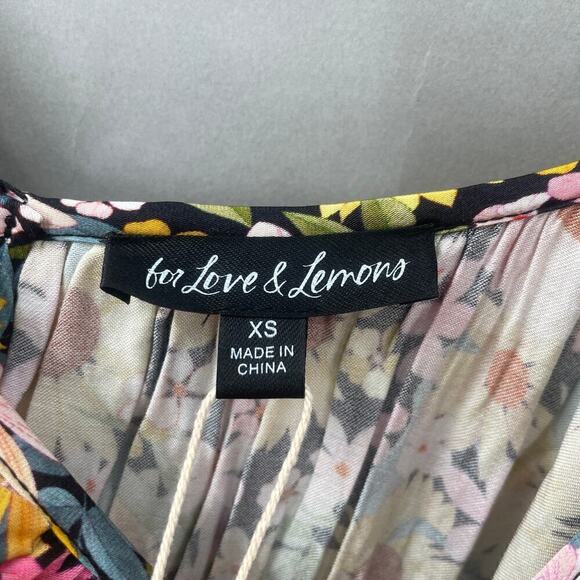 B22 For Love & Lemons Sylvia Mini Dress Womens XS Swiftie Boho Chic Coquette - Picture 7 of 8